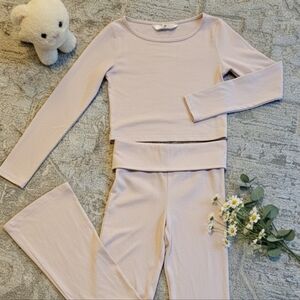 H&M Kids Matching Set in Light Pink